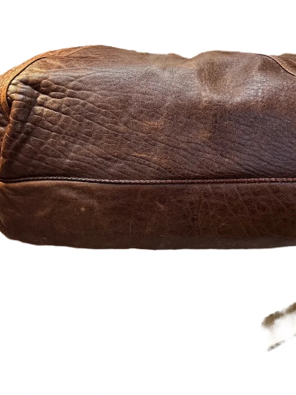 Fendi Brown Braided-Handle Leather Shoulder Bag